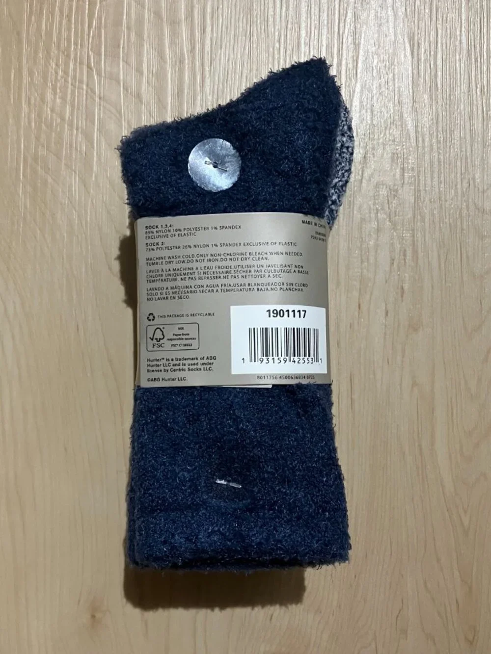 NWT Hunter Women's Cozy Sock, 4-pair - Blue